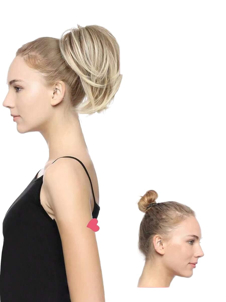 dopinany syntetyczny blond kucyk 