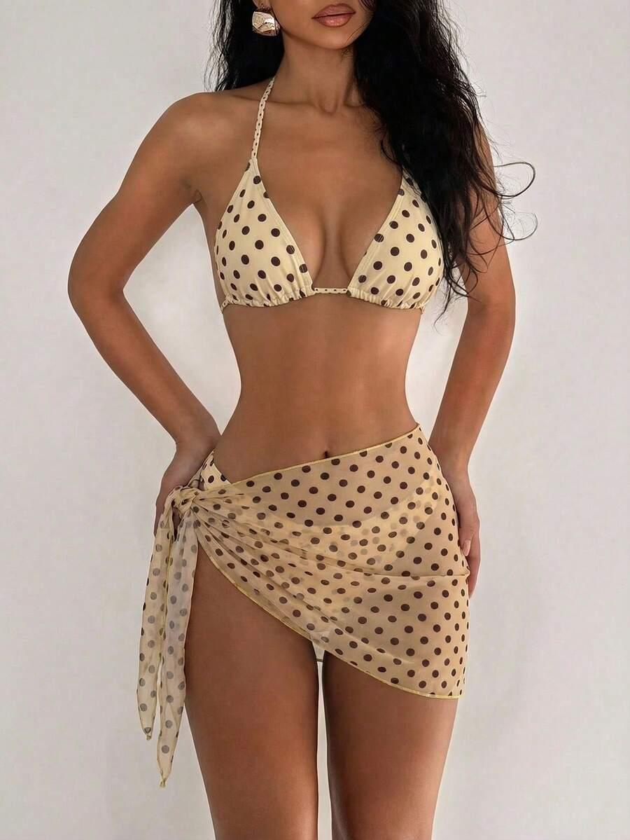 TRZYCZĘŚCIOWY KOMPLET BIKINI  PRINT