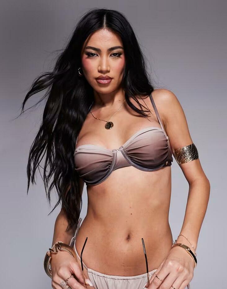 BRĄZOWA GÓRA OD BIKINI OMBRE FISZBINY