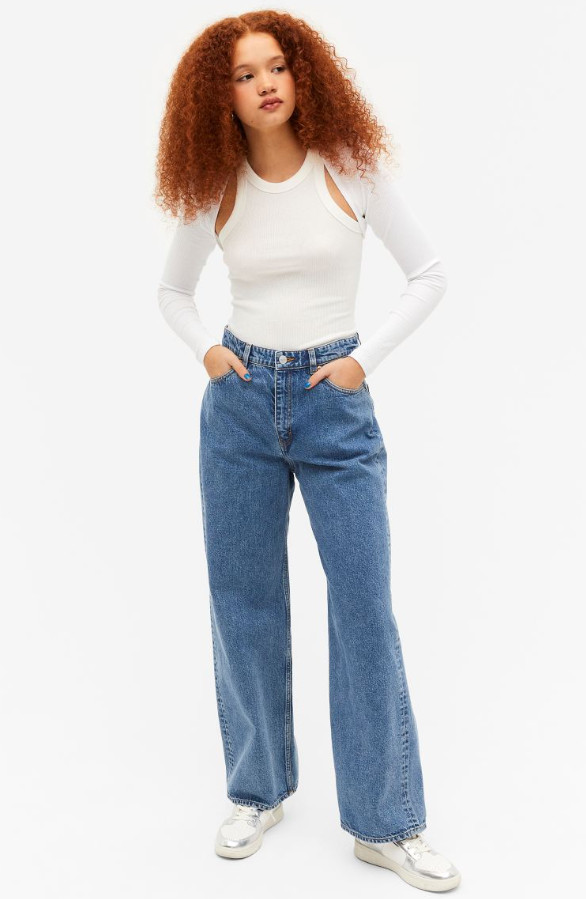NIEBIESKIE SPODNIE JEANS