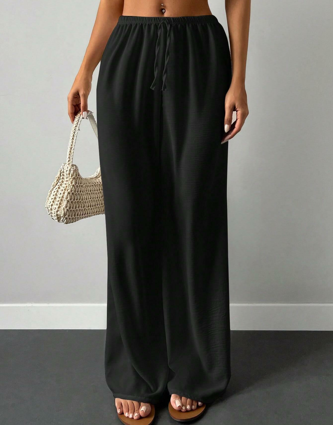 CZARNE SPODNIE CASUAL