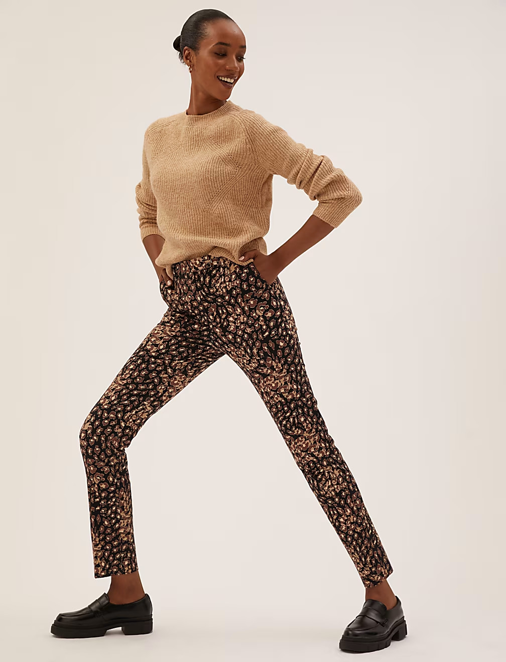 SPODNIE ANIMAL PRINT T59-1206T-Y4