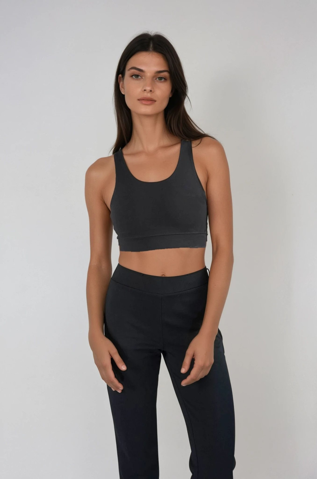 sportowy czarny top