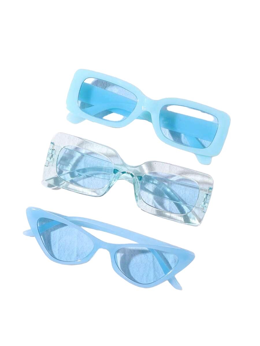 niebieskie okulary 3-pack
