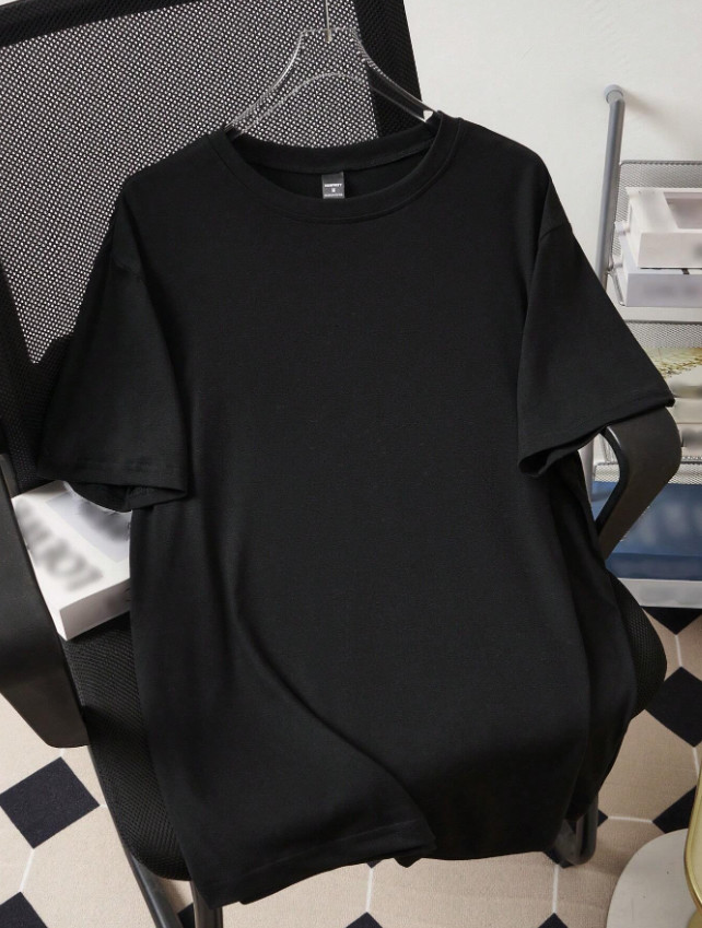 CZARNY T-SHIRT KRÓTKI RĘKAW