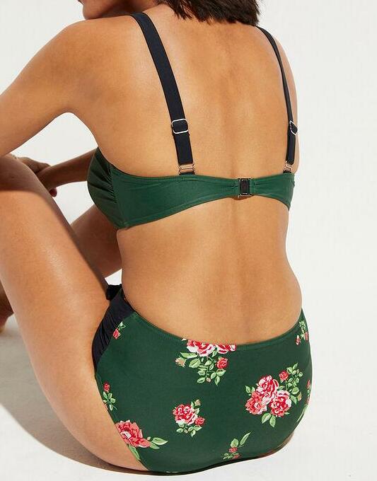 KOMPLET BIKINI Z KWIATOWYM WZOREM 85D