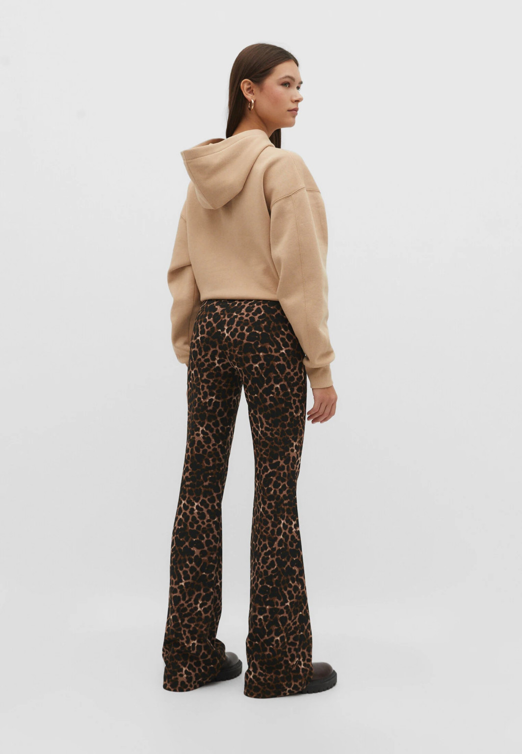 SPODNIE DZWONY ANIMAL PRINT