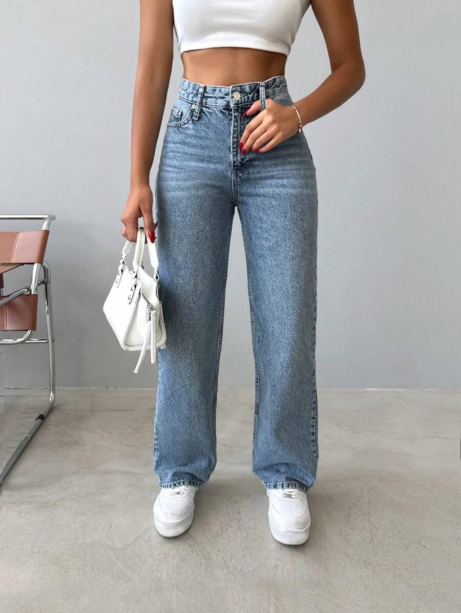 NIEBIESKIE SPODNIE JEANS