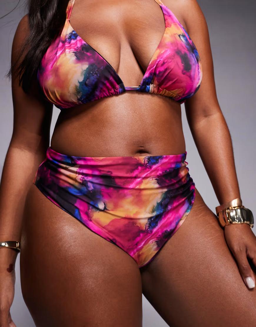 DÓŁ OD BIKINI WYSOKI STAN WZÓr