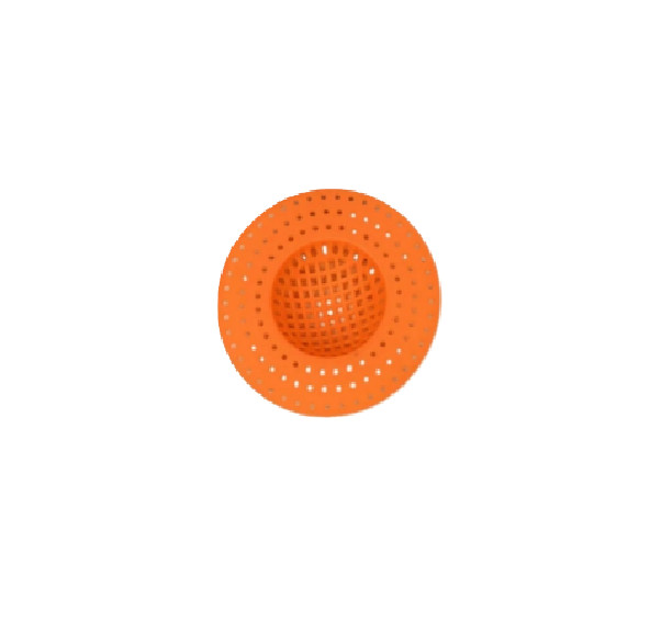 pomarańczowe sitko do zlewu 2-pack