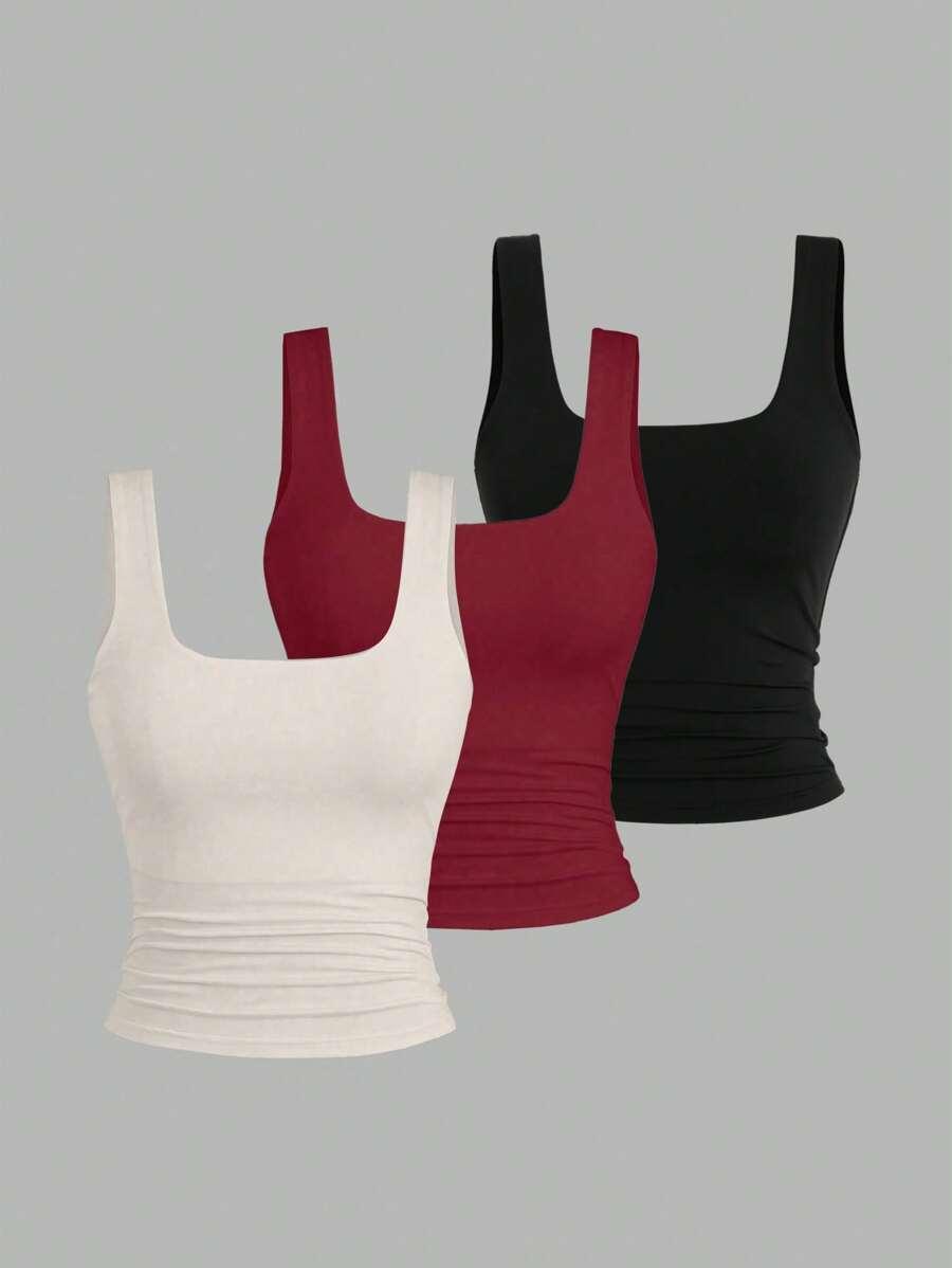 gładki top 3-pack