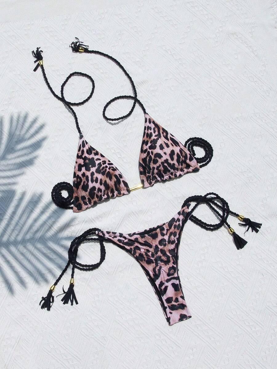 DWUCZĘŚCIOWY STRÓJ KĄPIELOWY ANIMAL PRINT