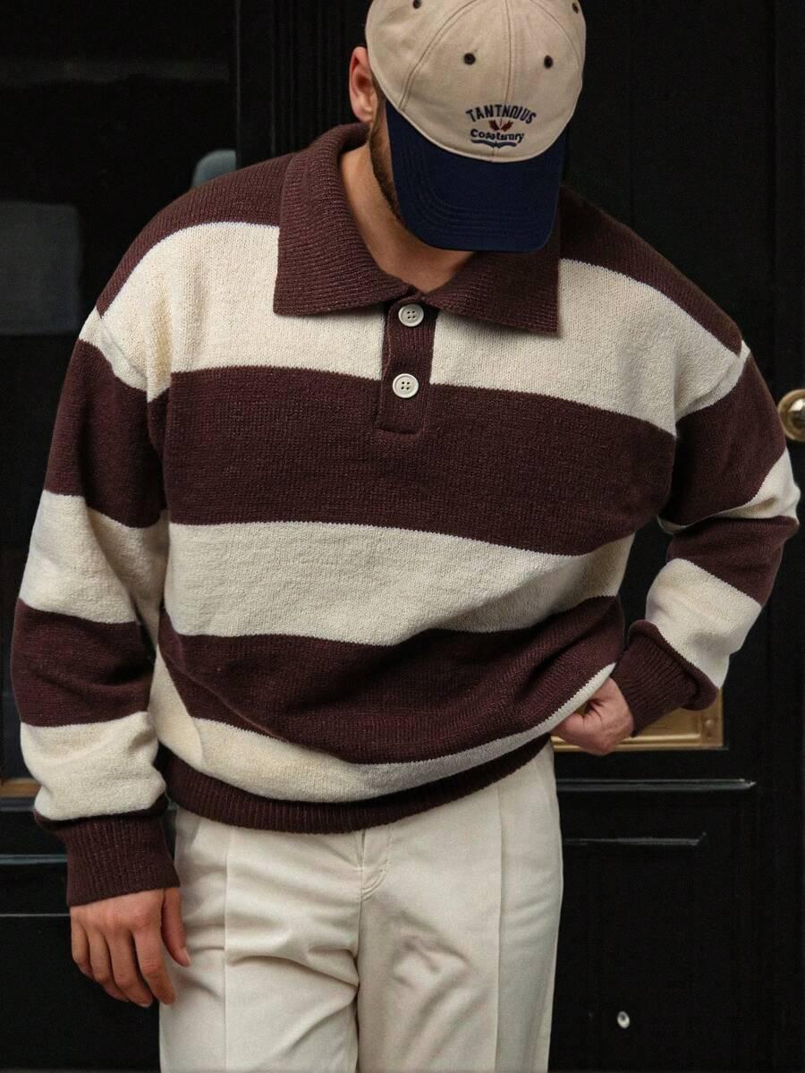 SWETER PASKI KOŁNIERZYK