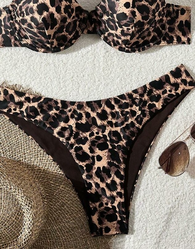 DÓŁ OD BIKINI ANIMAL PRINT