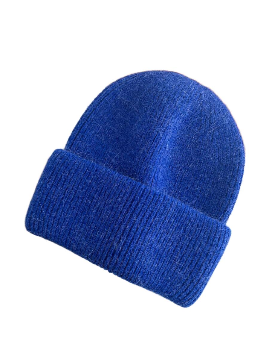 niebieska czapka beanie