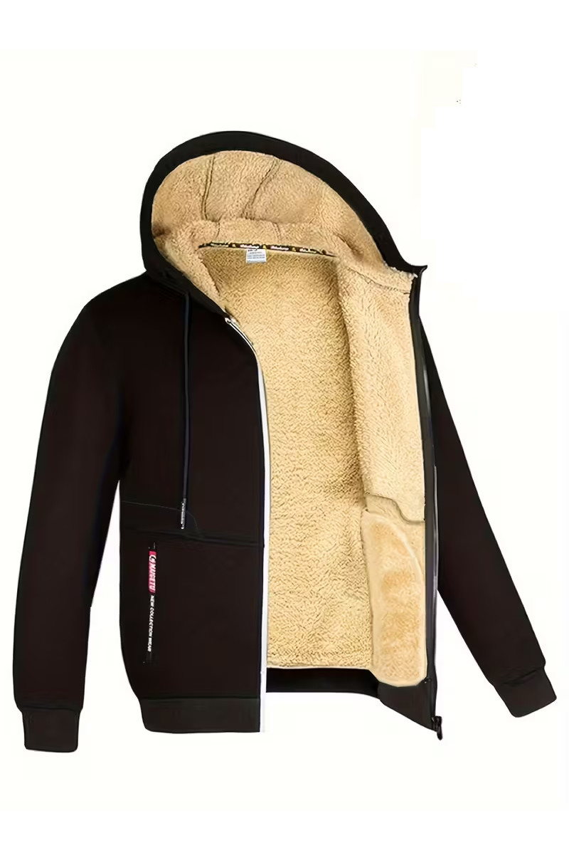 rozpinana czarna bluza z kapturem