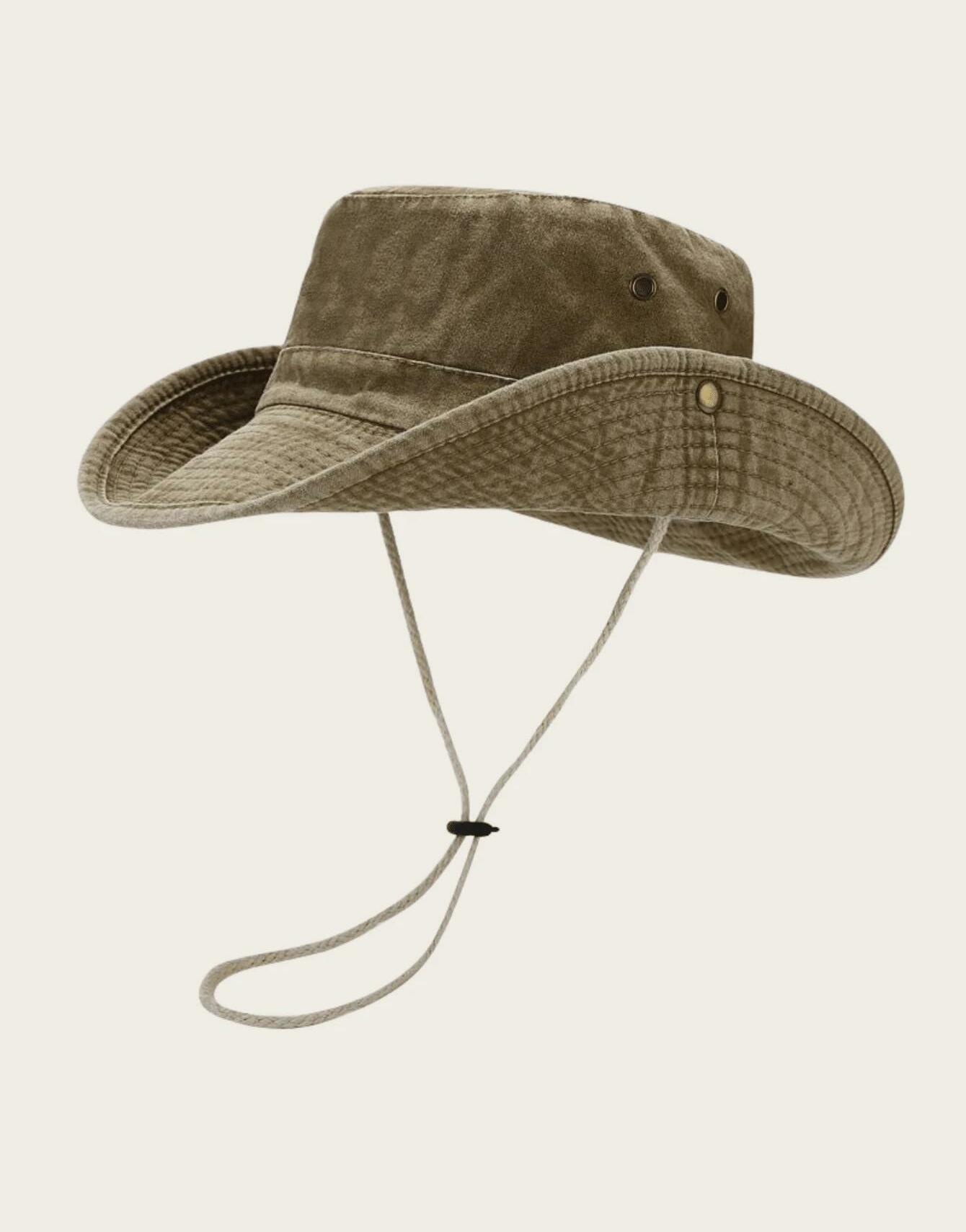 kapelusz bucket ściągacz khaki