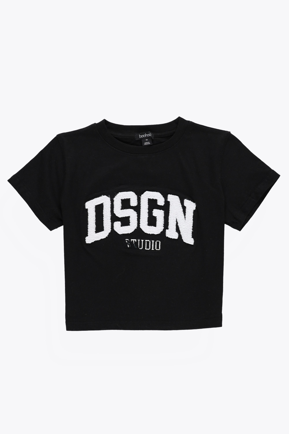 czarny krótki t-shirt DSGN STUDIO 