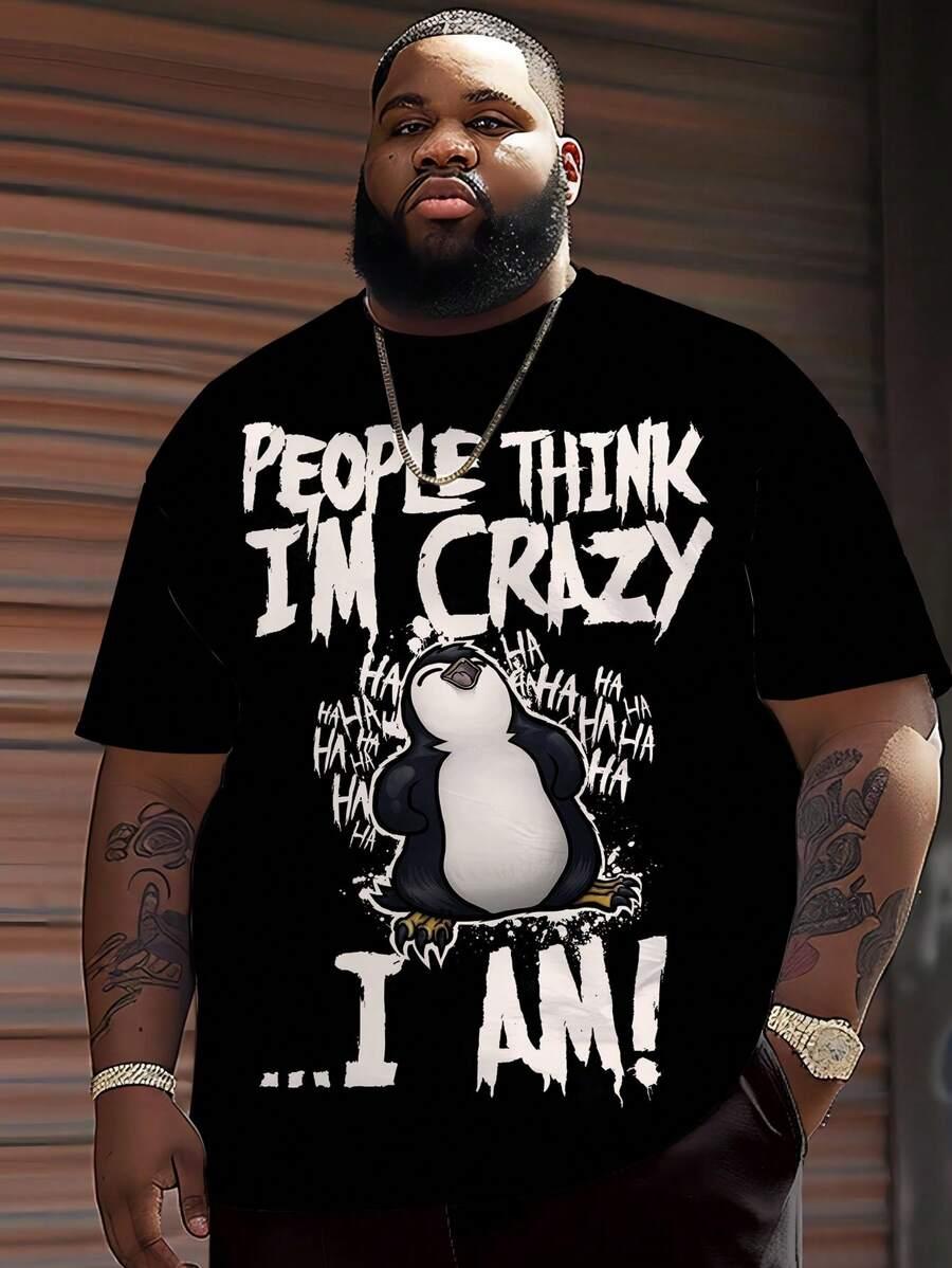 czarny t-shirt print