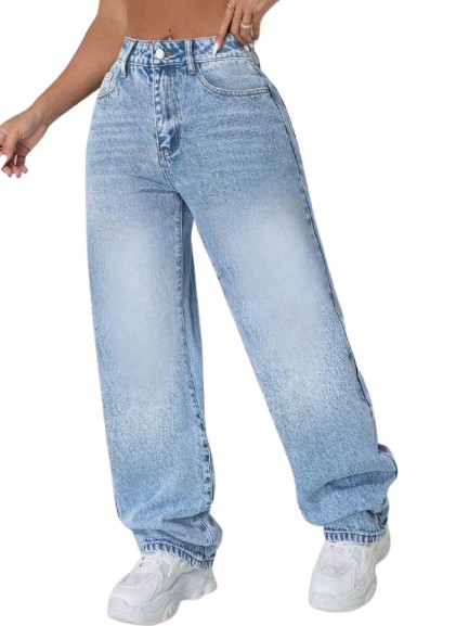 NIEBIESKIE SPODNIE JEANS 