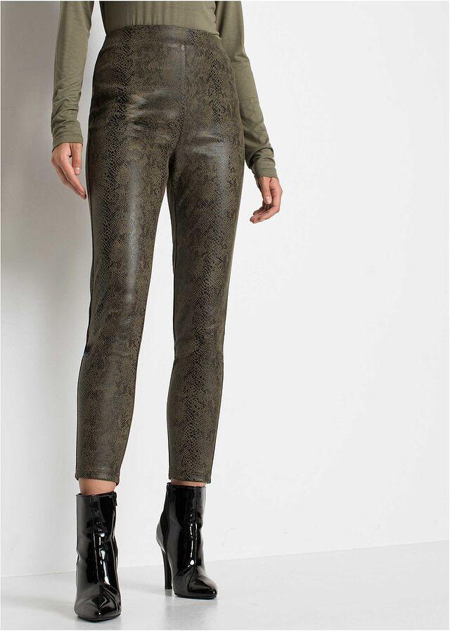 LEGGINSY DAMSKIE ZE SZTUCZNEJ SKÓRY