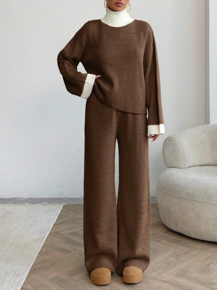 KOMPLET SWETER SPODNIE