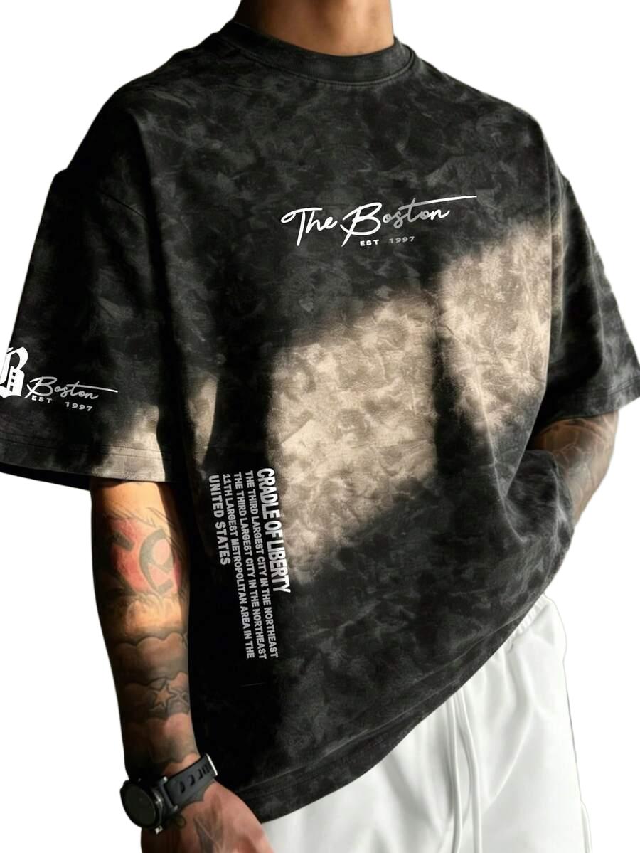 T-SHIRT MĘSKI  Z NAPISEM