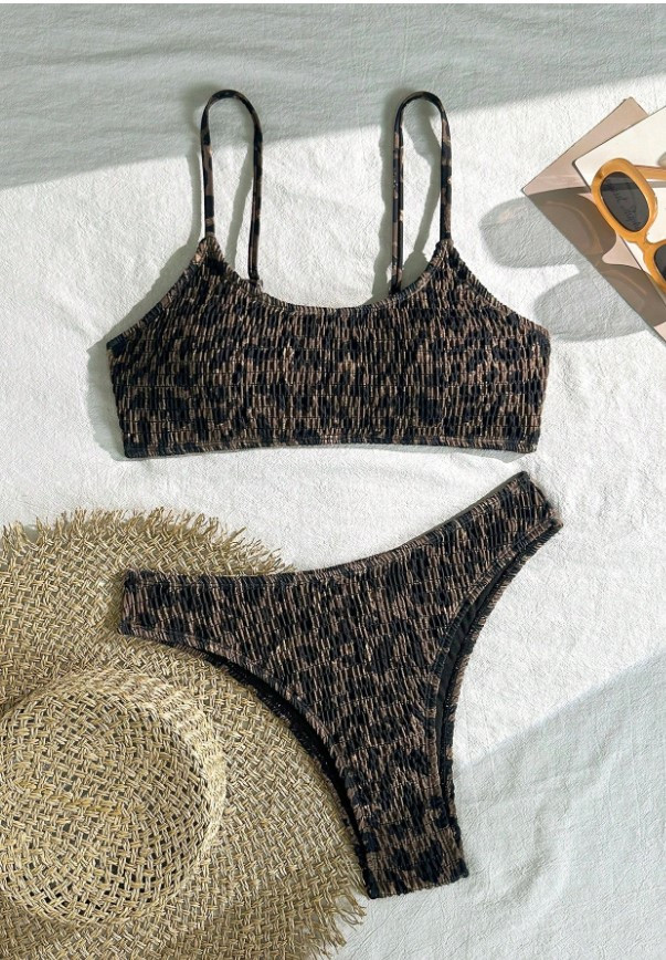 DWUCZĘŚCIOWY STRÓJ KĄPIELOWY ANIMAL PRINT