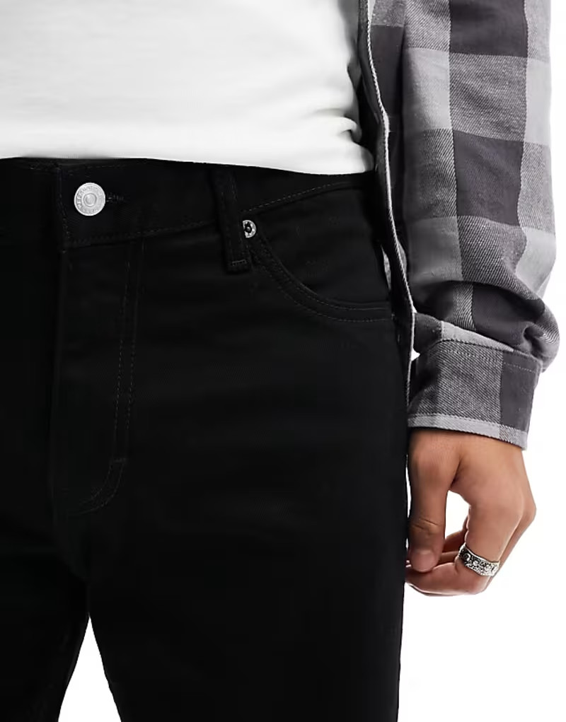 CZARNE SPODNIE JEANS