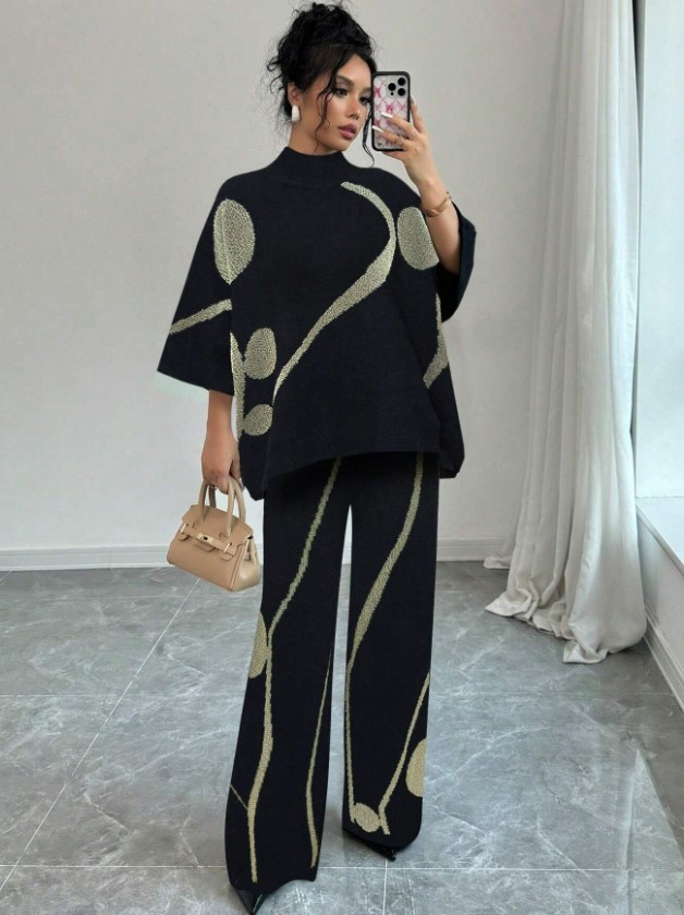 SWETER SPODNIE KOMPLET