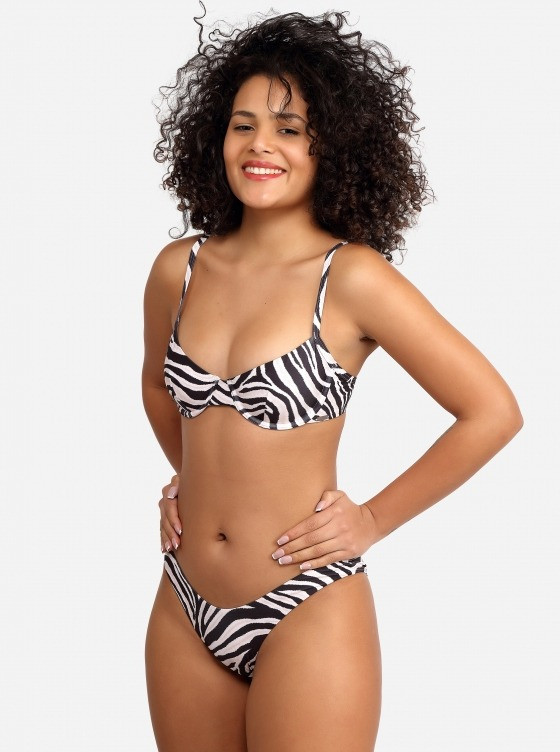 GÓRA OD BIKINI zebra print