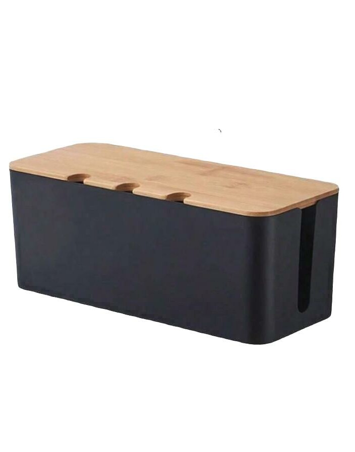 czarny organizer na kable