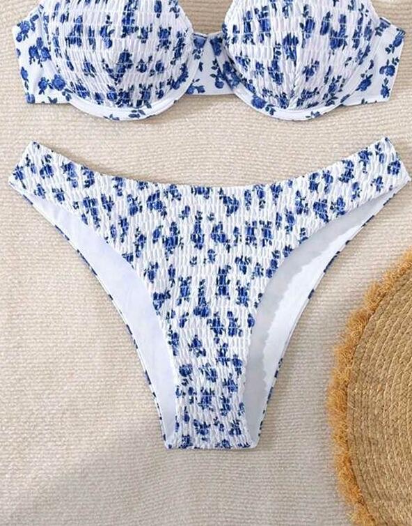 dół od bikini kwiaty