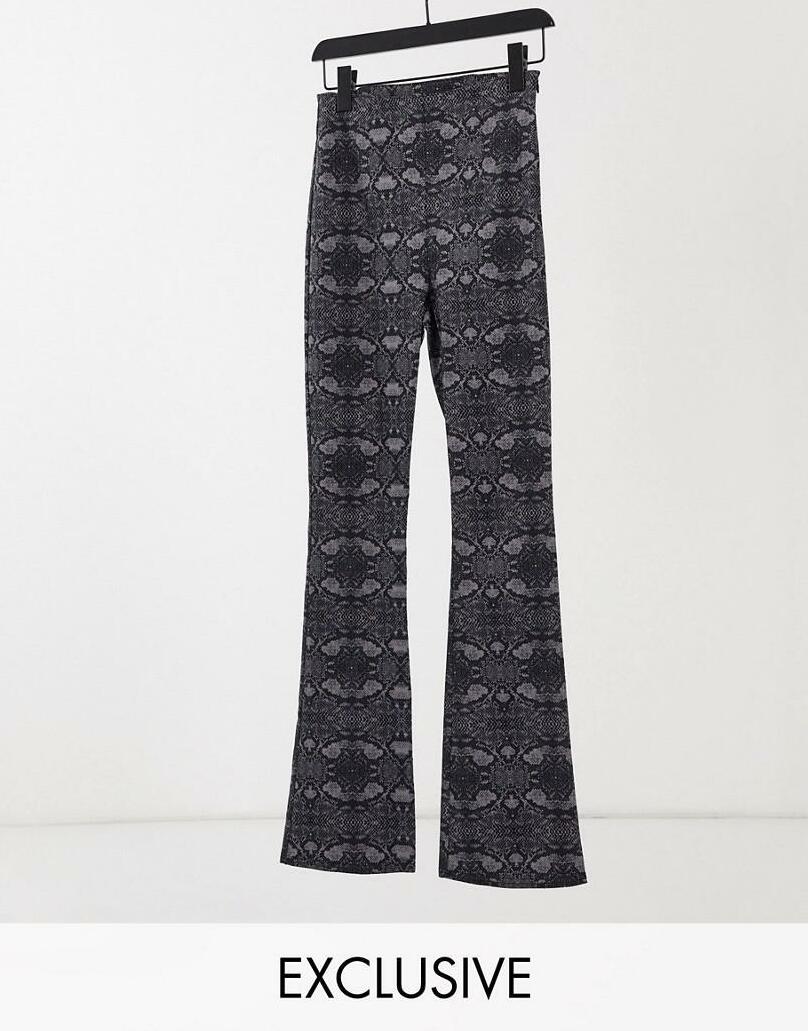 SPODNIE dzwony animal print