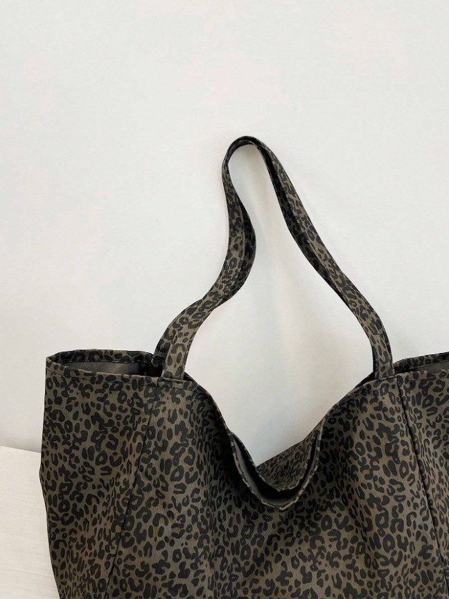 BRĄZOWA TOREBKA ANIMAL PRINT