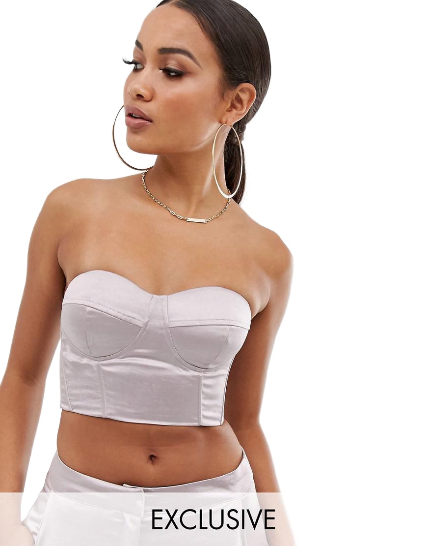 TOP BRALET SATYNA ZIP