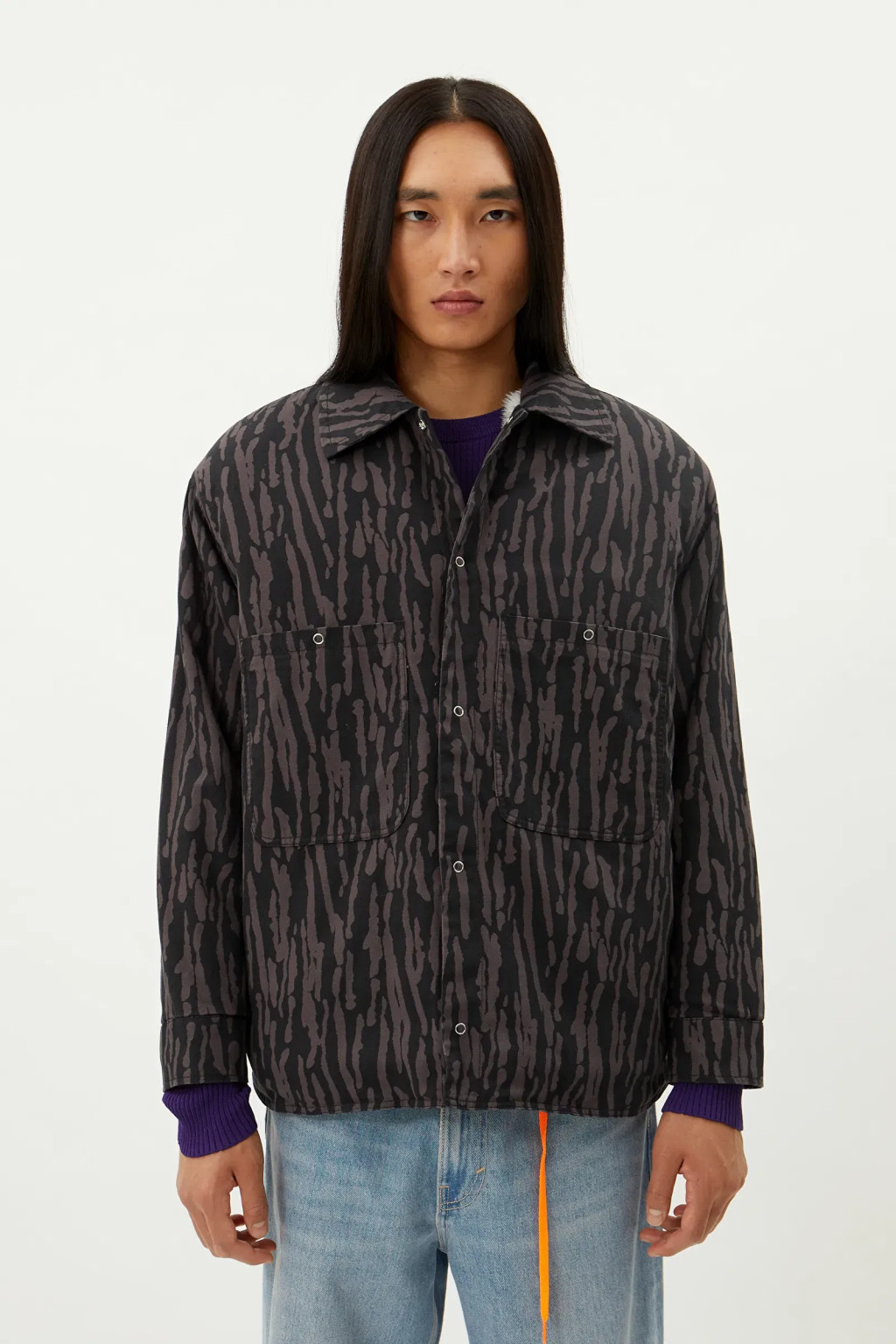 KURTKA Z KOŁNIERZYKIEM ANIMAL PRINT 