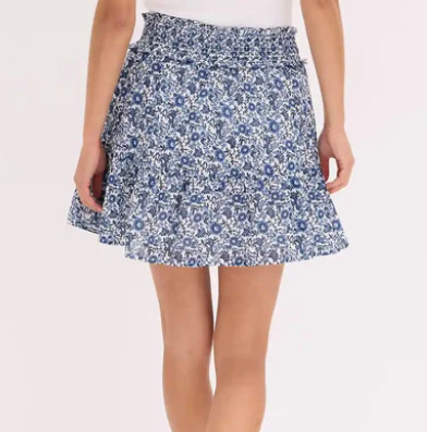 SPÓDNICA MINI ROZKLOSZOWANA 
