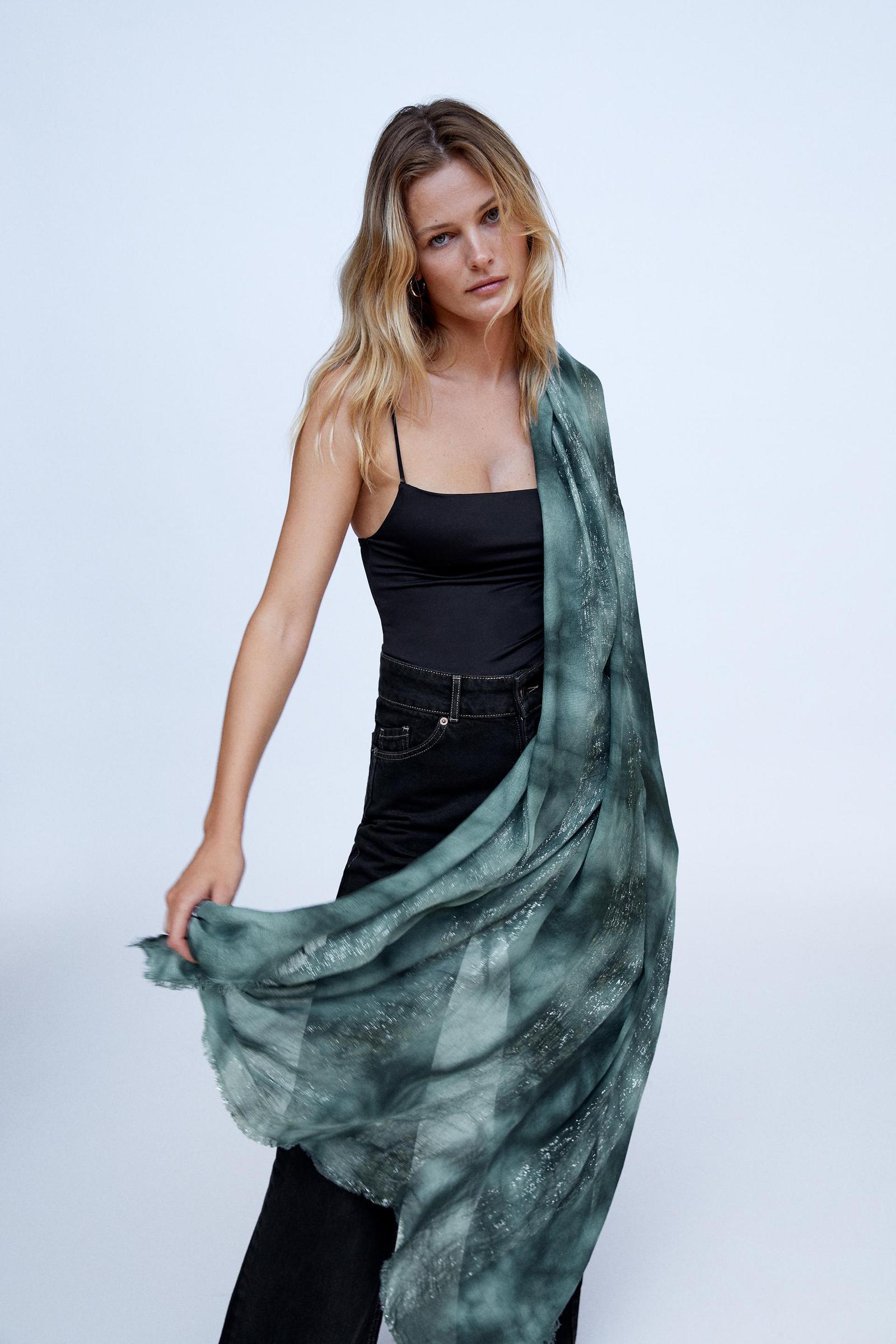 SZAL TIE-DYE POŁYSK