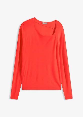 SWETER Z ASYMETRYCZNYM DEKOLTEM