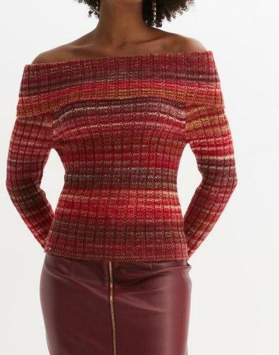 SWETER Z ODKRYTYMI RAMIONAMI