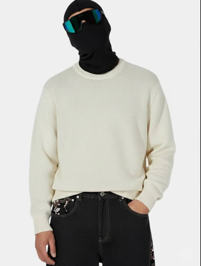 sweter dzianina print