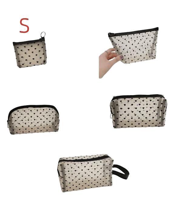 czarne kosmetyczki 5-pack