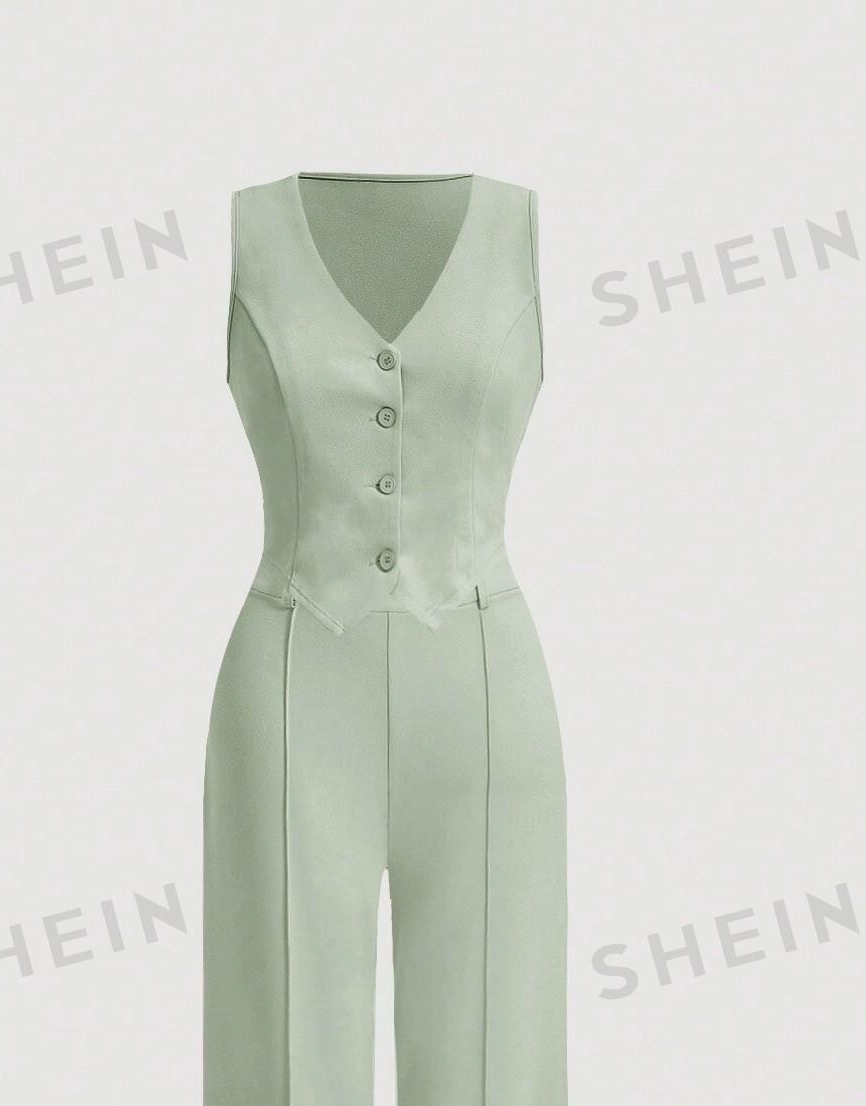 zielony top v-neck 