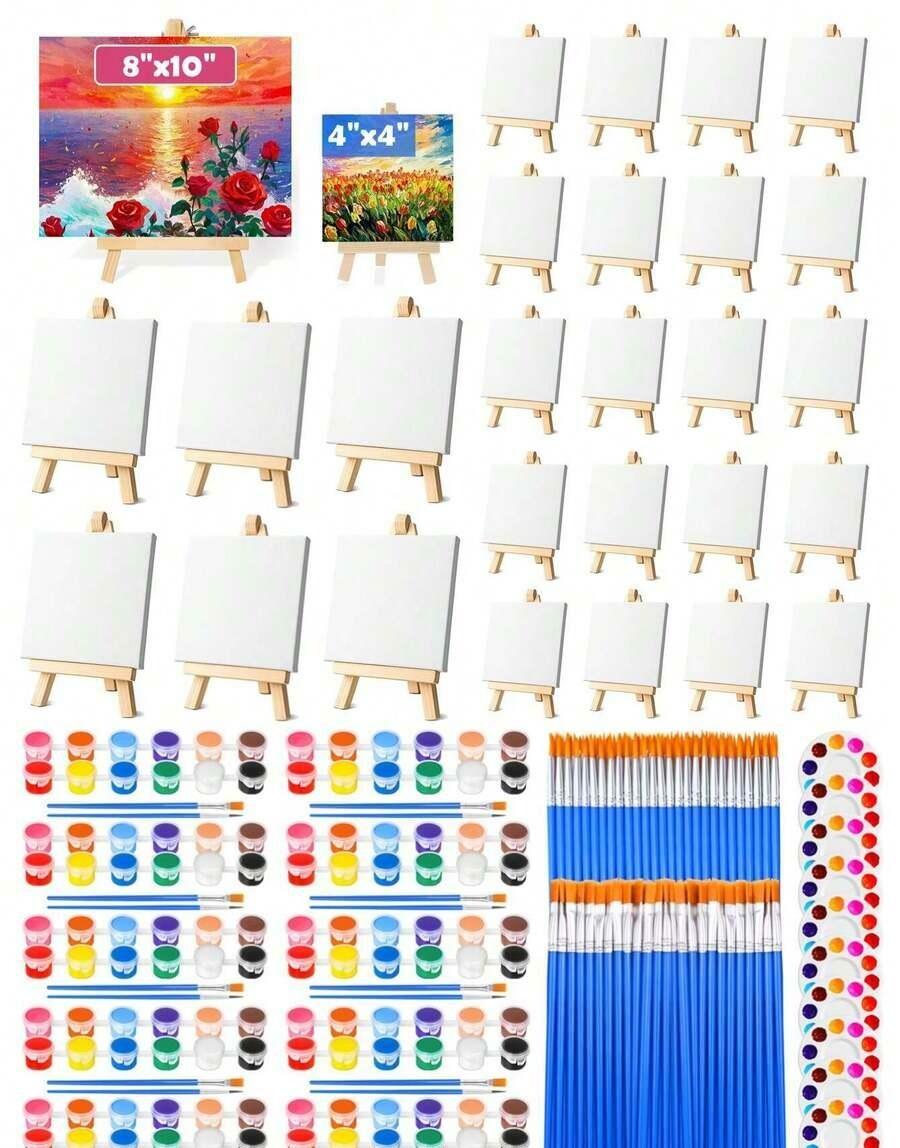 MINI SZTALUGA PŁÓTNO PĘDZLE KOMPLET 10-PACK