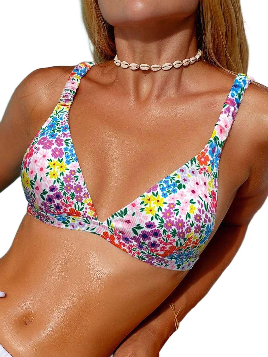GÓRA OD BIKINI W KWIATY