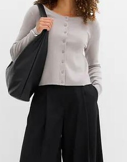 SWETER DAMSKI ROZPINANY OKRĄGŁY DEKOLT