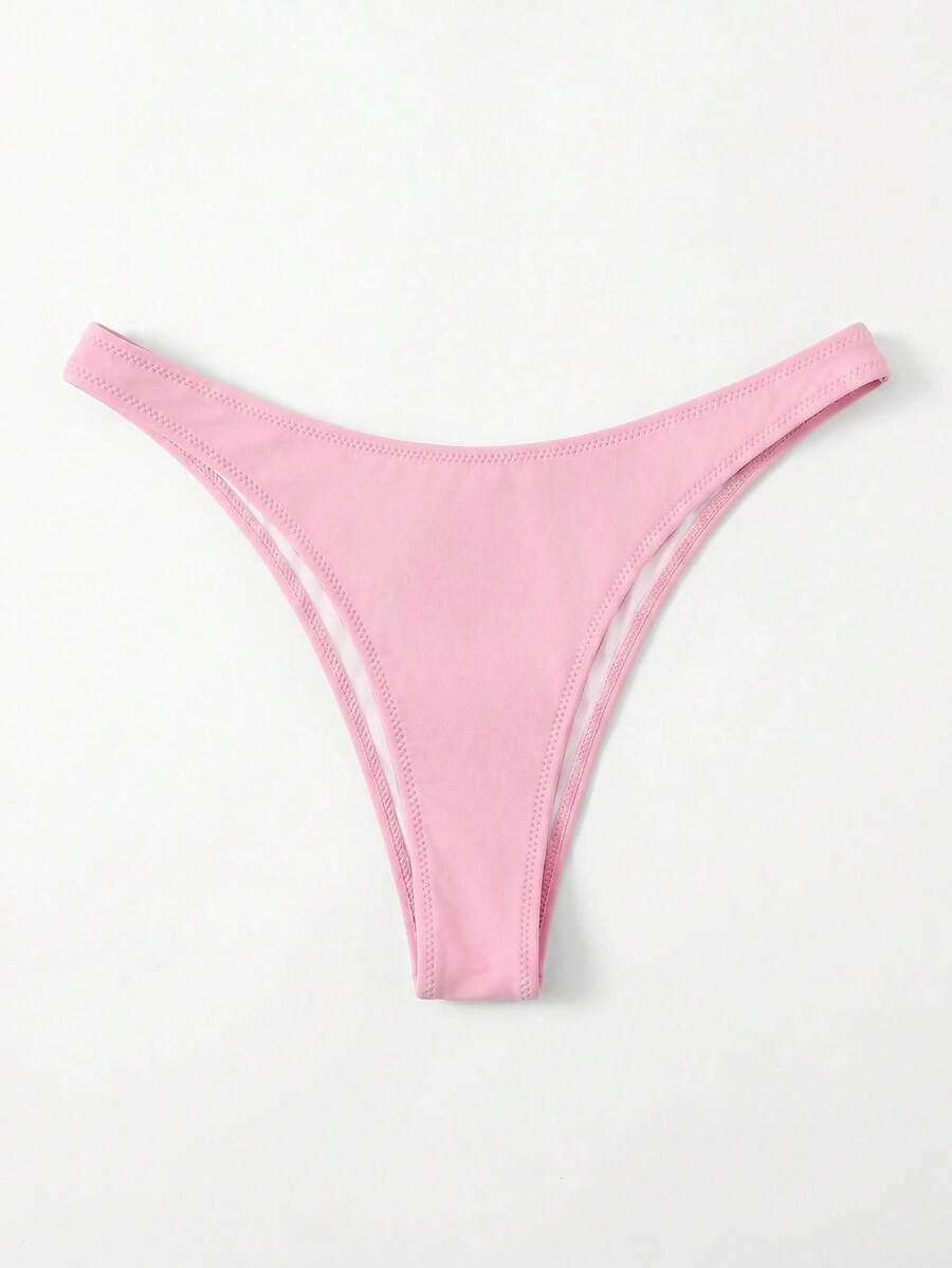 różowy dół od bikini
