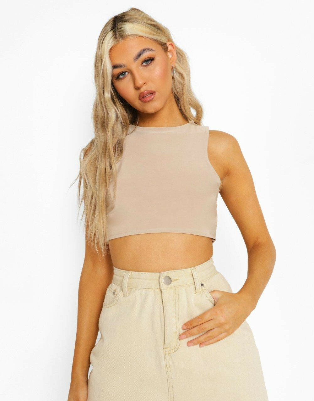 GŁADKI CROP TOP CASUAL