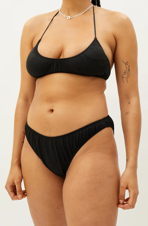 CZARNY DÓŁ OD BIKINI MARSZCZENIE
